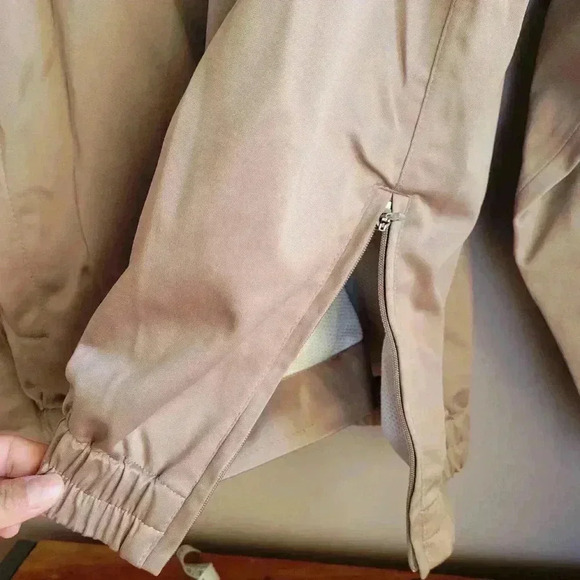 Excellent Glen Echo Golf Men's Jacket Dark Beige Color Size XL 1/4 Zip - Picture 6 of 16
